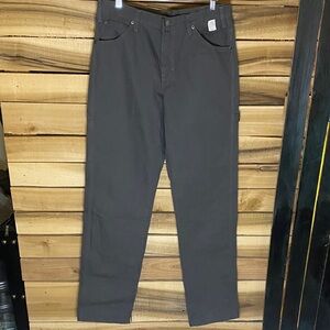 NWT Dickies Men's Charcoal canvas carpenter workwear Straight pants size 32x39